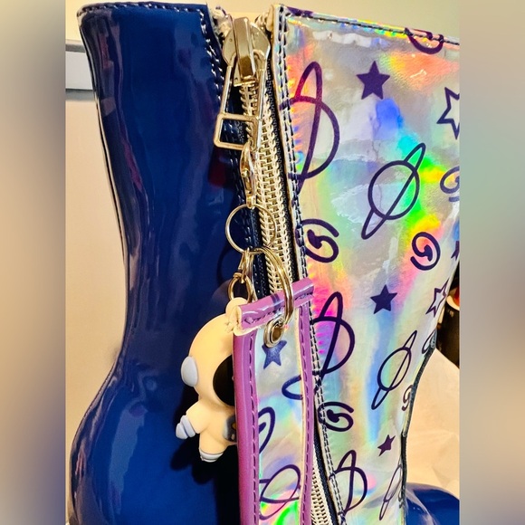 NWT Size 6 Spaceman Supernova Platform Boots Dolls Kill Koi in Purple - Picture 8 of 11